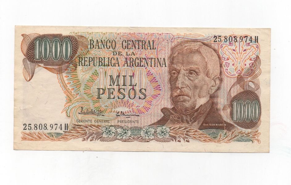 ARGENTINA DEL AÑO 1973-1976 DE 1000 PESOS